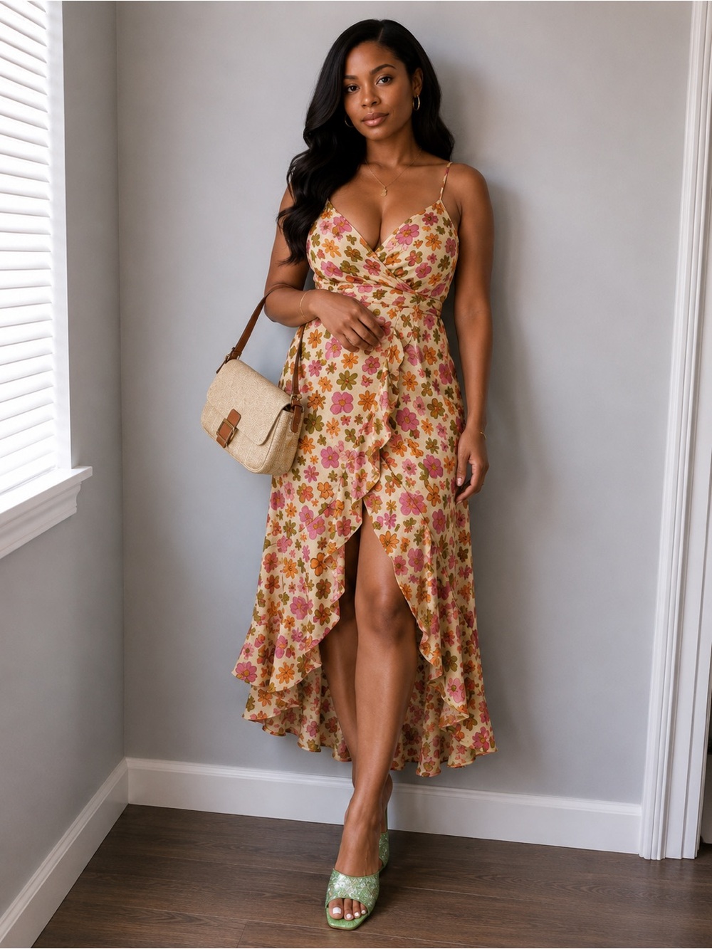 Floral Belted Dress